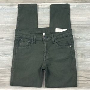 Rag & Bone Skinny Jeans in Dark Olive Size 27